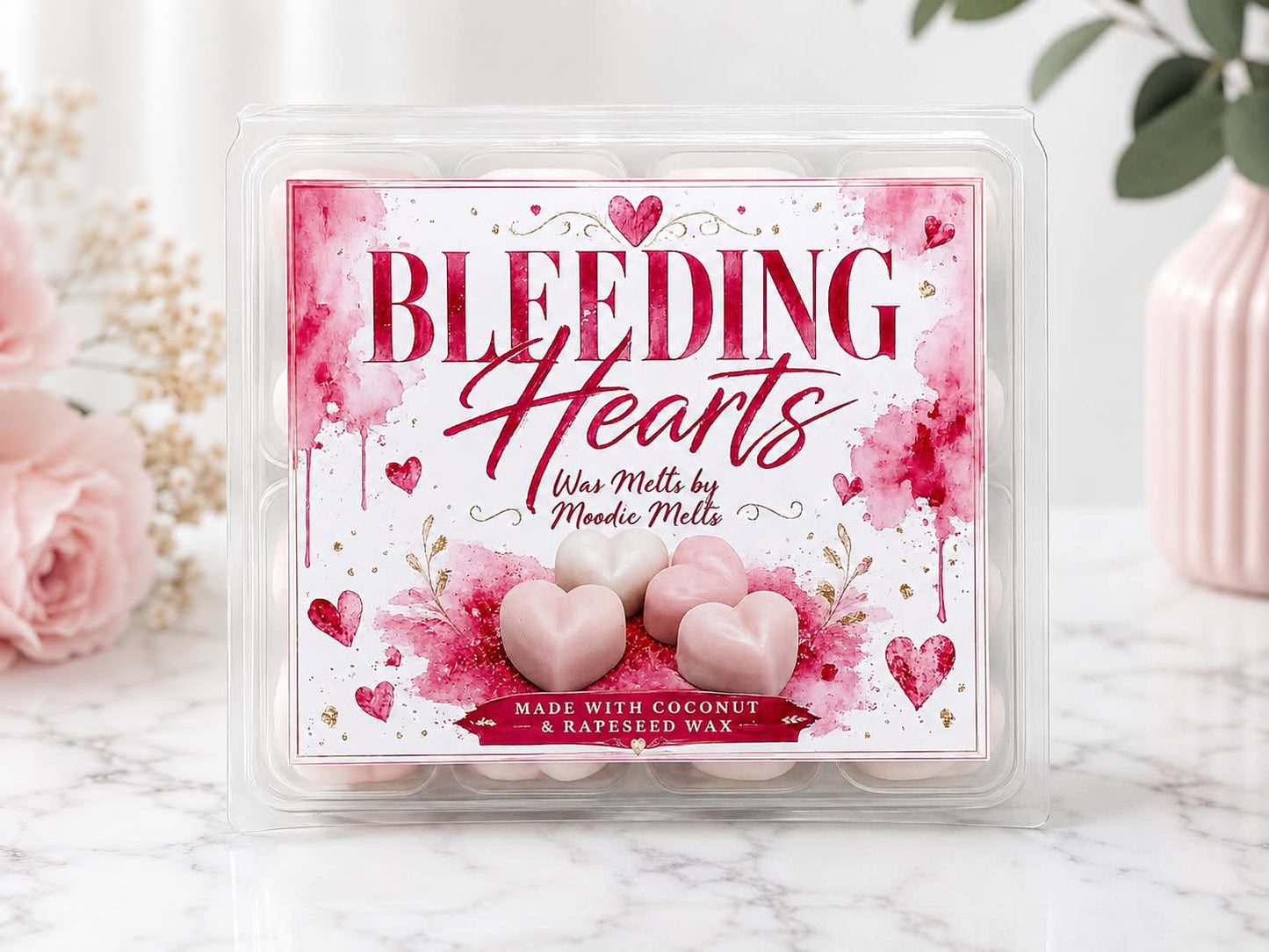 Bleeding Heart Wax Melt Clamshell